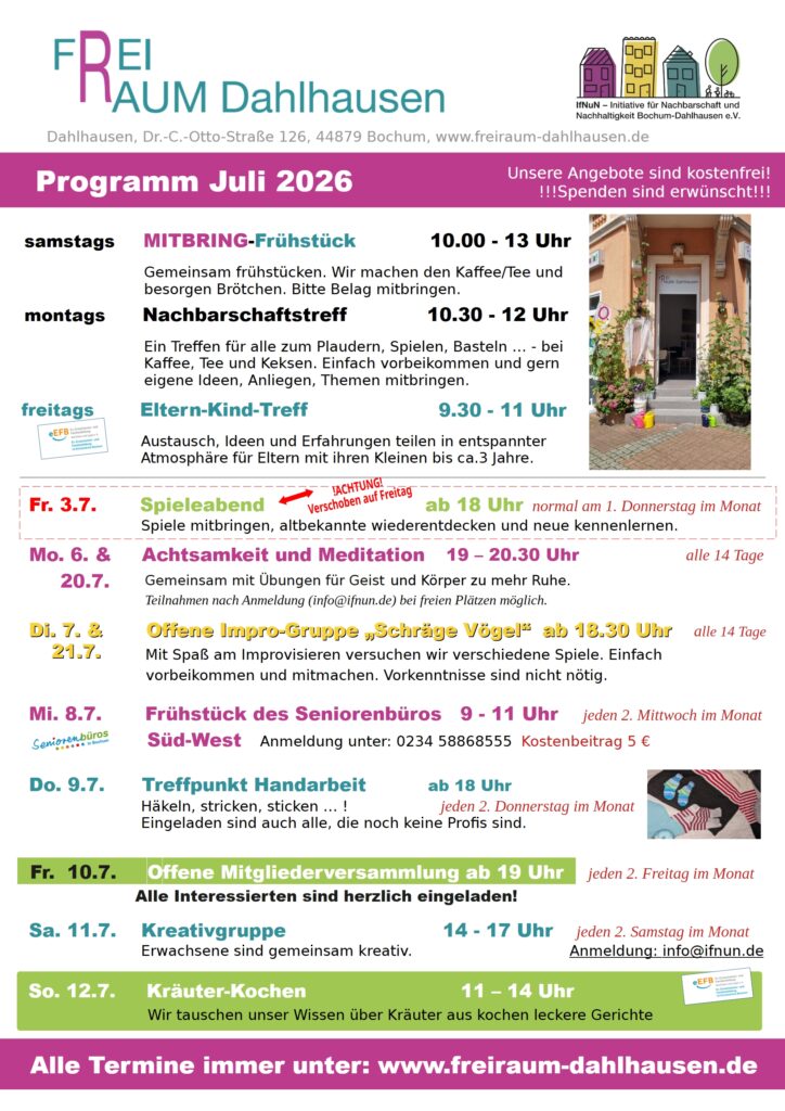 Programm Juli